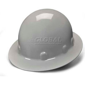 Gray Full Brim 4 Point Ratchet Sleek Shell Hard Hat