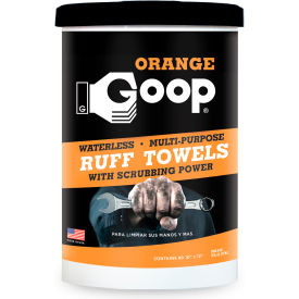 Orange Ruff Towels, 72 Wipes/Can, 6 Cans