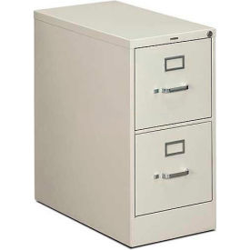 2 Drawer Vertical File 26-1/2"D Letter Light Gray