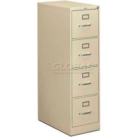 310 Series 4 Drawer Vertical File 26-1/2"D Letter Putty