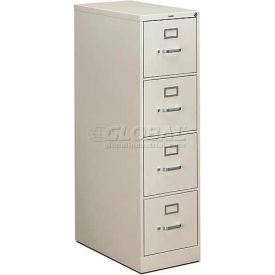 310 Series 4 Drawer Vertical File 26-1/2"D Letter Light Gray