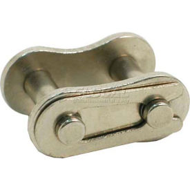 Precision Ansi Nickel Plated Roller Chain - 3/8" Pitch - Connecting Link