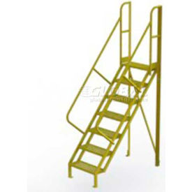 7 Step 50 degree Incline Ladder - 24" width Grip Strut
