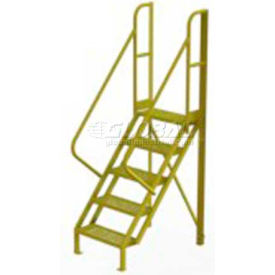 5 Step 50 Degree Incline Ladder - 24" Wide Perforated