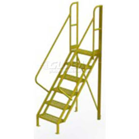 6 Step 50 Degree Incline Ladder - 24"W Perforated