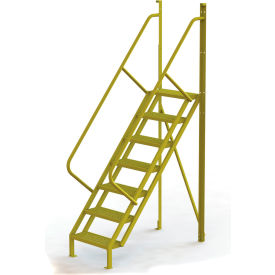 7 Step 50 Degree Incline Ladder - 24 inch Width Perforated