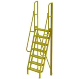 7 Step 75 Degree Incline Ladder - 24" Width Grip Strut - UCL7507242