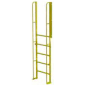 6 Step 90 Degree Incline Ladder - 24 Inches Wide Perforated