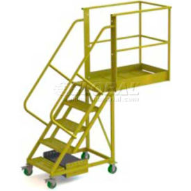 5 Step Cantilever Ladder with 20" Long Platform - Perforated