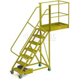 7 Step Cantilever Ladder with 30" Long Platform - Grip Strut