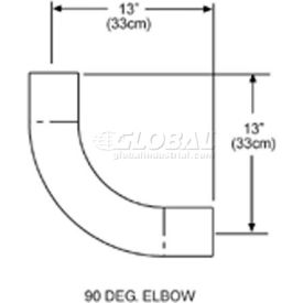 90 Degree Elbow For Straight Infrared Tube Heaters