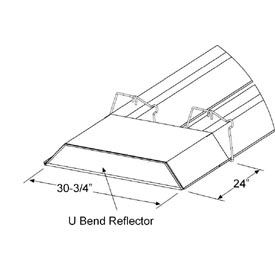 U Bend Reflector Kit For U Shaped Infrared Tube Heaters