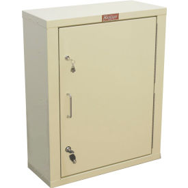 Large Narcotics Cabinet, Single Door/Double Lock, 23-1/2"W x 10-1/2"D x 29-1/2"H, Beige