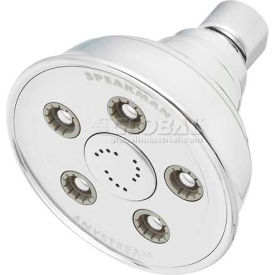 Anystream 3-3/4 Dia. Caspian Wall Mount Shower Head, Polished Chrome Finish, 2.5 GPM