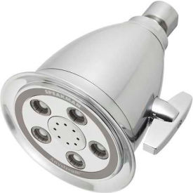 Anystream Hotel 5-Jet 4-1/4" Diameter Shower Head, Brushed Chrome Finish, 2.5 GPM