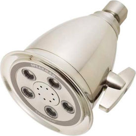 Anystream Hotel 5-Jet 4-1/4" Dia. Shower Head, Brushed Nickel Finish, 2.5 GPM