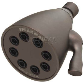 Anystream Icon 8-Jet Shower Head, Oil Rubbed Bronze Finish, 2.5 GPM