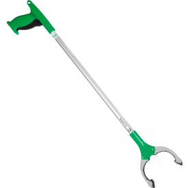 Unger Trigger Grip NiftyNabber Pro Grabber, Silver/Green