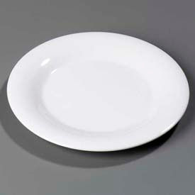 Sierrus Dinner Plate, Wide Rim 12", White