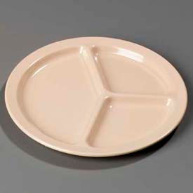 Kingline 3-Compartment Plate 10-1/16" x 3/4", Tan