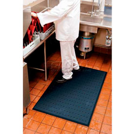 Anti-Fatigue Mat w/Holes 5/8" Thick 3' x 5' Black