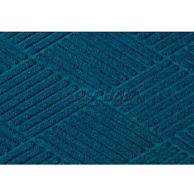 WaterHog Diamond Mat Fashion Border 4' x 6' Navy 3/8" Thick