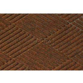 WaterHog Diamond Mat Fashion Border 3/8" Thick 3' x 5' Dark Brown