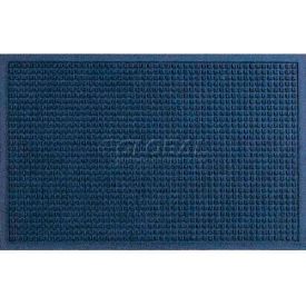 WaterHog Squares Entrance Mat Fashion Border 3/8" Thick 3' x 5' Navy