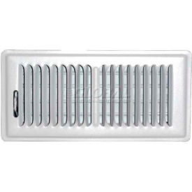 Speedi-Grille White Floor Register With 2 Way Deflection 4" X 8"