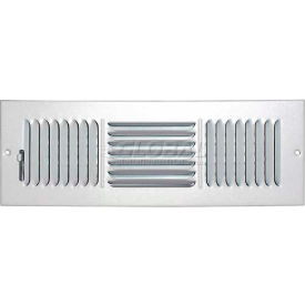 Ceiling Or Wall Register With 3 Way Deflection 4" X 12"