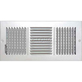 Ceiling Or Wall Register With 3 Way Deflection 6" X 14"