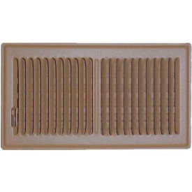 Brown Floor Vent Register 6" X 10" With 2 Way Deflection