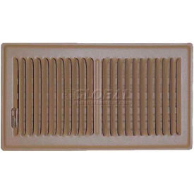 Brown Floor Vent Register With 2 Way Deflection 6" X 12"