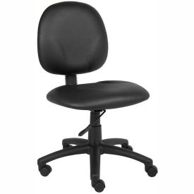 Task Chair - Vinyl - Mid Back - Black