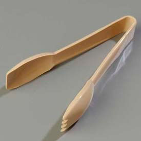 Salad Tongs, Plastic, Beige, 6-7/32" Long