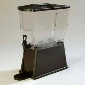 Trimline Economy Beverage Server, 3 Gallon, Single Base, Rectangular, Black