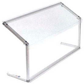Sneeze Guard, 60" Adjustable, Single-Sided, Clear