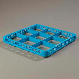 RE914 - Opticlean 9-Compartment Divided Glass Rack Extender, Blue