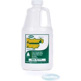 Plumbers Plunger Liquid Drain Opener, 1/2 Gallon, 6 Bottles