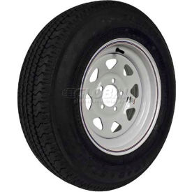 205/75R-15 Radial Trailer Tire & Custom Spoke Wheel Assembly