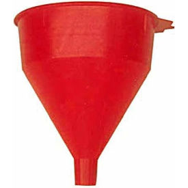 Red Safety Polyethylene 2 Quart Funnel - 32001