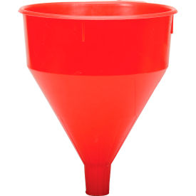 Red Safety Polyethylene 6 Quart Funnel