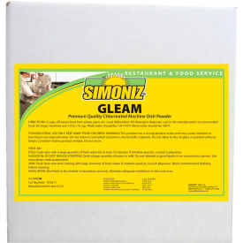 Automatic Gleam Chlorinated Detergent Powder, Unscented, 35 Lb. Pail