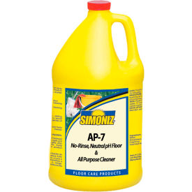 AP-7 Neutral pH Floor Cleaner, Gallon Bottle, 4 Bottles