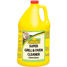Super Grill & Oven Grease Cleaner Gallon Bottle, 4 Bottles/Case