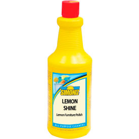 Lemon Shine Furniture Polish, Lemon, 32 oz. Bottle, 12 Bottles - L2045012