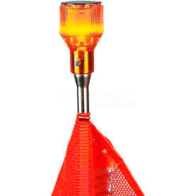 Traditional High Impact Plastic Lens For Heavy Duty Warning Whip, Amber