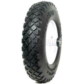 4.80/4.00-8 Knobby Tread Flat Free Wheelbarrow Tire - 6" Centered - 5/8" Bearings