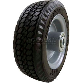 6 x 2 Sawtooth Tread Flat Free - 2.375" Centered Hub - 1/2" Bearings
