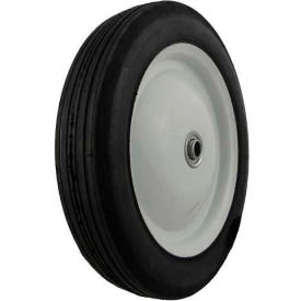 Marathon 10 x 1.75 Semi-Pneumatic Ribbed Tread - 1.5" Centered - 1/2" Bearing